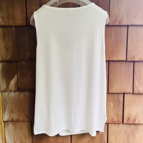 I.N.C. International Concepts White Womens  Asymmetrical Shoulder Draping Top XL - Picture 10 of 15